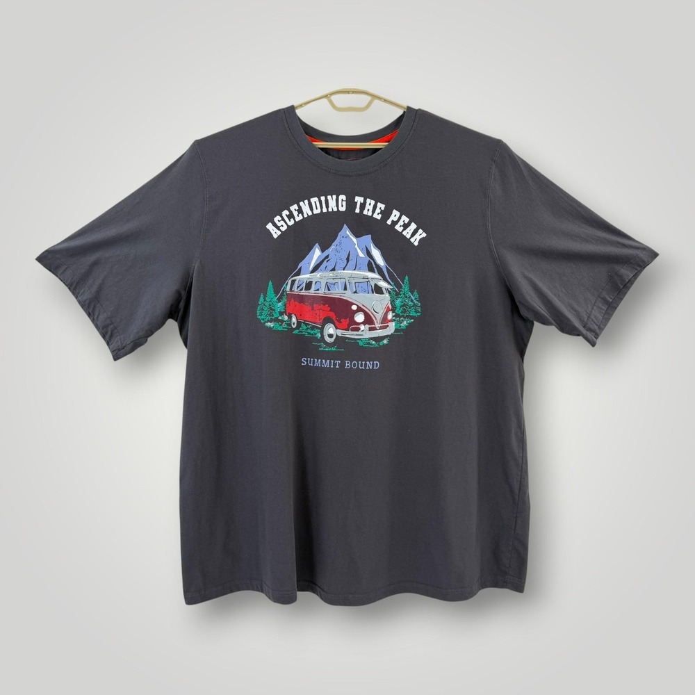 Boulder Creek‎ Trading Company Shirt Mens 4XLT Gray Ascending The Peak Graphic